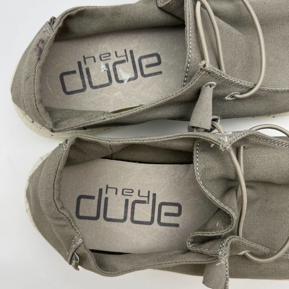 Hey Dude Grey Wendy Slip on Walking Comfort Shoe Womens Size 6 - Picture 10 of 11